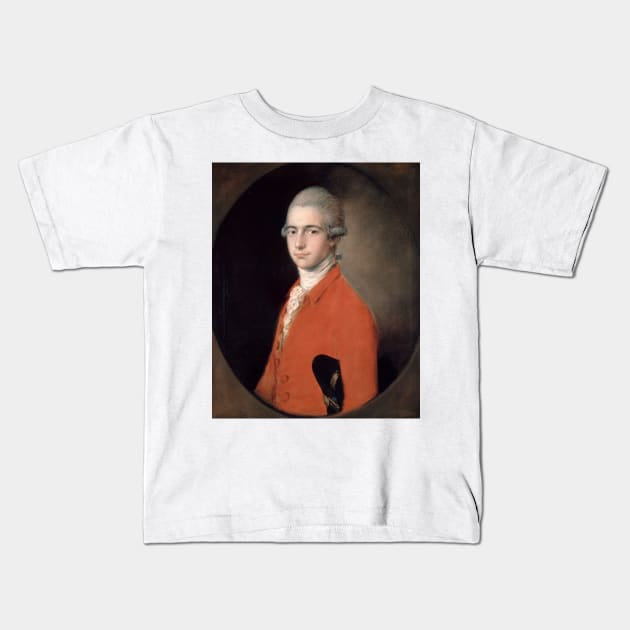 Thomas Linley the younger by Thomas Gainsborough Kids T-Shirt by Classic Art Stall